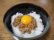 卵かけ納豆ご飯